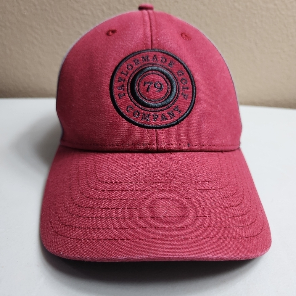 TaylorMade Mens Red/Gray Lifestyle Low Crown Snapback Hat
